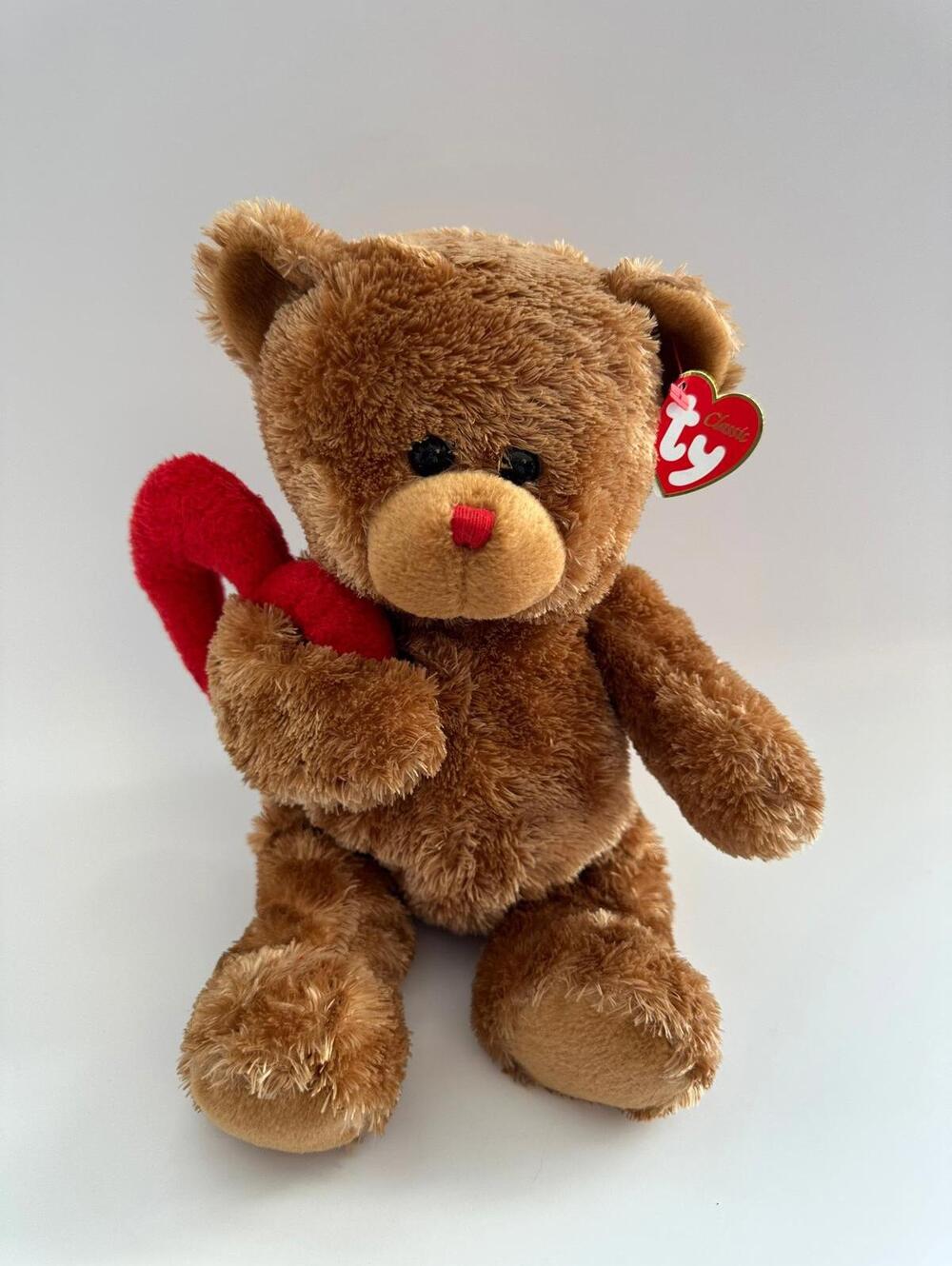 Ty Classics Collection “Everheart” the Teddy Bear Holding Red Heart (13 inch)